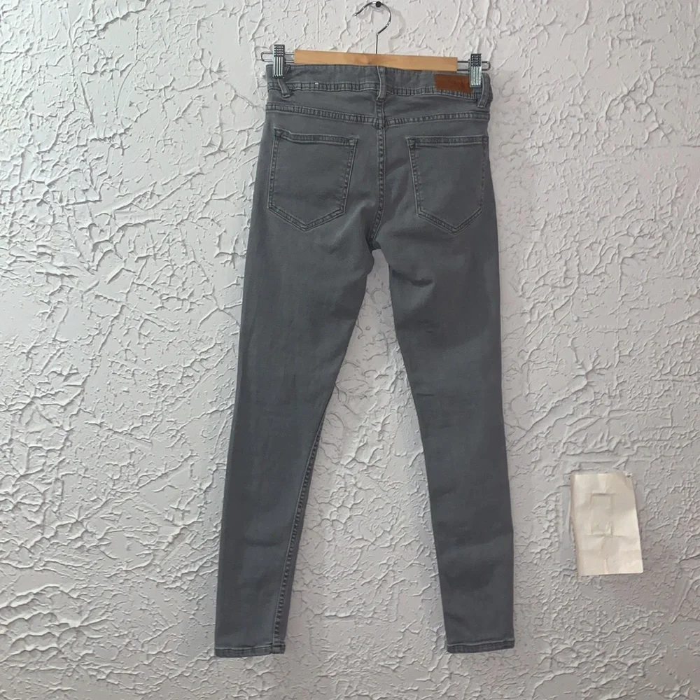 Sézane Jeans The Perfect 7/8 Slim Skinny Grey Gray 24 Denim Casual Ankle Length